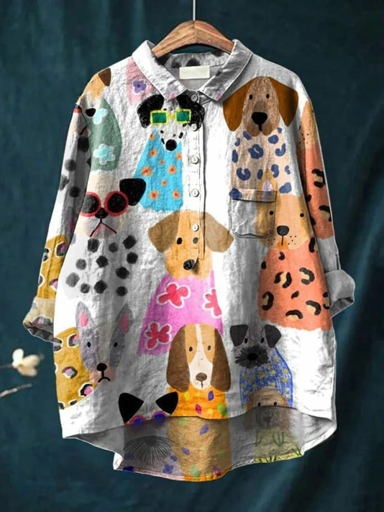 Denise | Colorful Dogs Shirt
