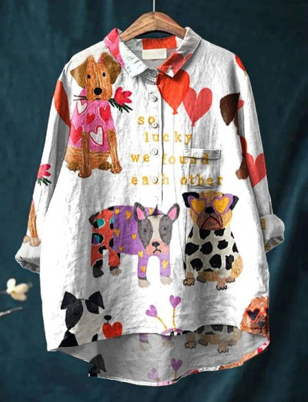 Denise | Colorful Dogs Shirt