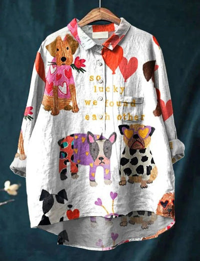 Denise | Colorful Dogs Shirt