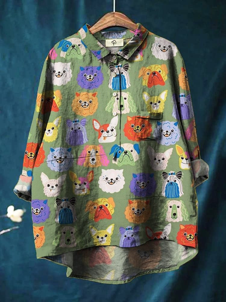 Denise | Colorful Dogs Shirt