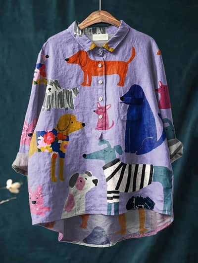 Denise | Colorful Dogs Shirt